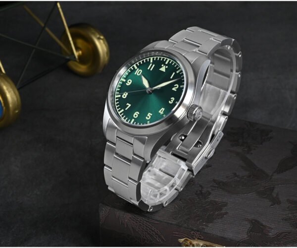 SN030 San Martin stainless steel Pilot Watch Luminous Military Watch SN030-G with YN55 movement