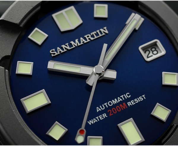 On Sale!!! San Martin mechanical watch sports diving watch SN047-G with leather strap