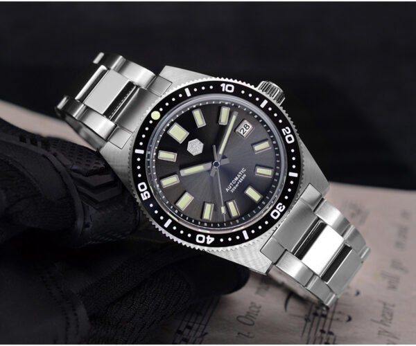 SN007 San Martin Luminous Diving Watch Sapphire crystal SN007-G-V4 With Hexagonal Metal Logo