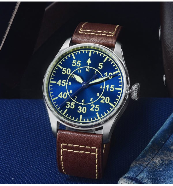 SN060 San Martin Pilot Watch Mechanical Watch With See-Through Caseback SN060-G