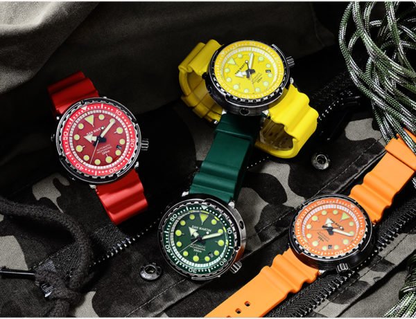 On Sale!!! San Martin automatic mechanical men’s watch diving watch SN003G-CG