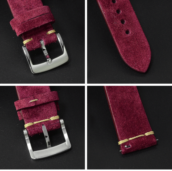 Accessories Handmade leather flip fur strap 20mm pin buckle LS-01