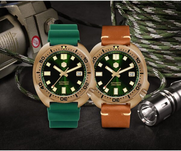 Bronze Watch SAN MARTIN watch bronze diving watch mechanical watch SN047-B-Q V4