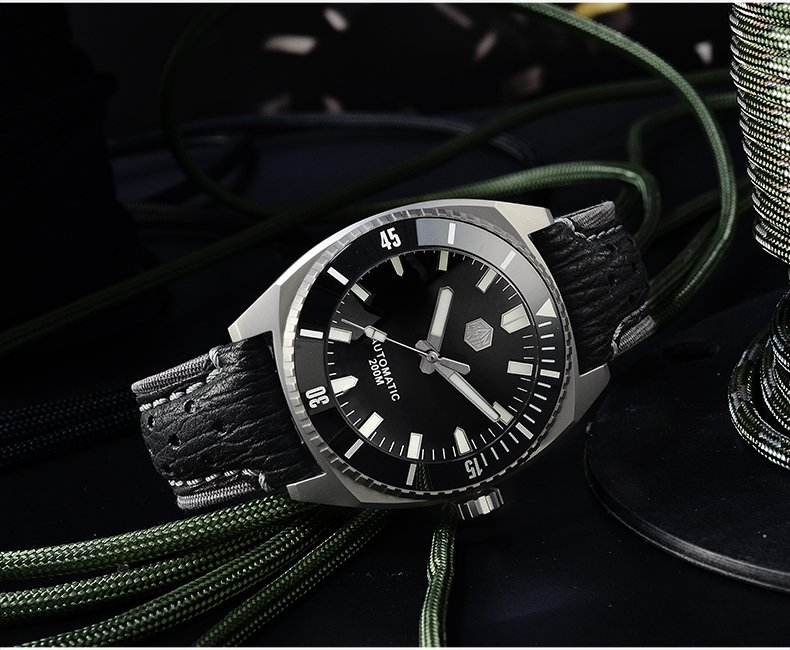 On Sale!!! San Martin original design diving watch GR5 titanium metal men’s mechanical watch limited edition SN027-T1