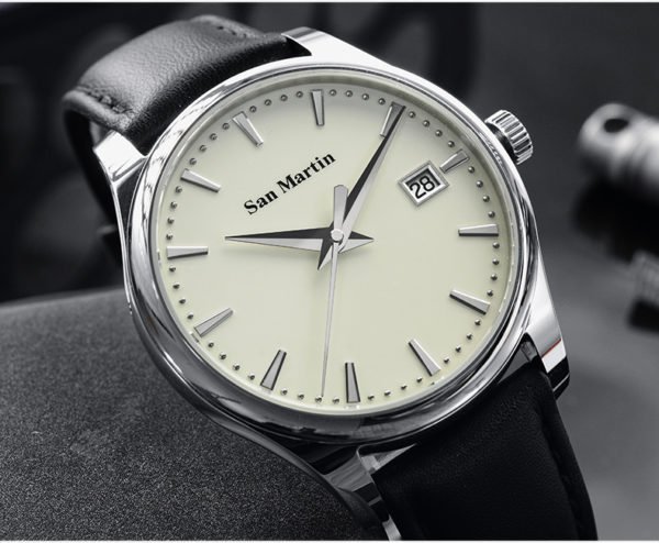 On Sale!!! San Martin simple style business dress watch fully automatic men’s watch SN053