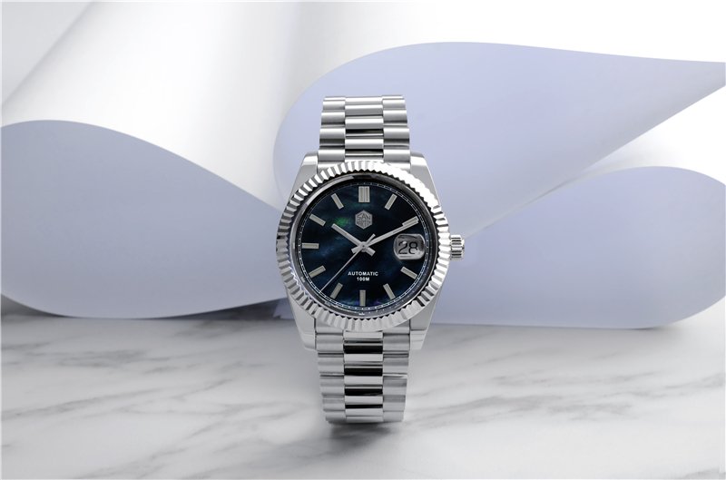 SAN MARTIN 100m waterproof dress watch mechanical watch SN059 - San Martin  Official Store