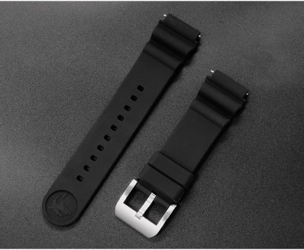 Accessories San Martin silicone rubber diving strap 20/22mm waterproof watch strap S001