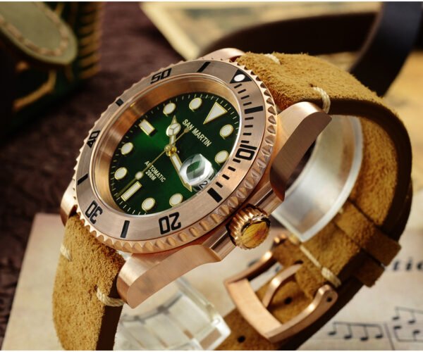 Bronze Watch San Martin Diving Watch Automatic Watch Bronze watch with mechanical movement SN017-Q-35