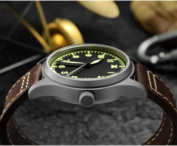 SN030 San Martin Titanium Pilot Watch Luminous Military Watch SN030-T