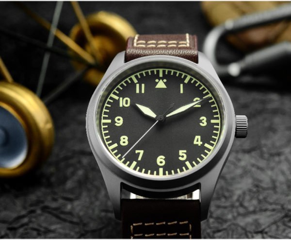 On Sale!!! San Martin Titanium Pilot Watch Luminous Military Watch SN030-T