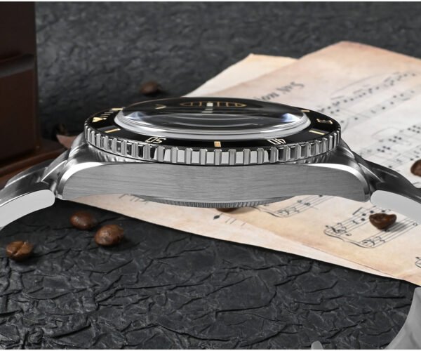New Arrivals SAN MARTIN mechanical diving watch 200 meters waterproof SN004-G with new 3-link bracelet