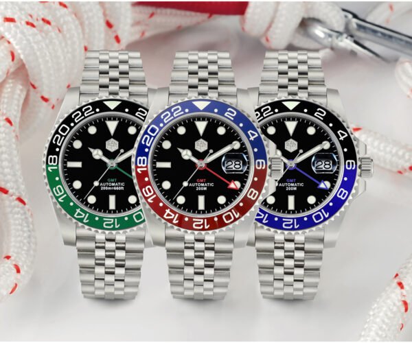 New Arrivals San Martin Diving Watch GMT Watch SN015-G-GMT V2 and New SN015-G-C with hidden clasp