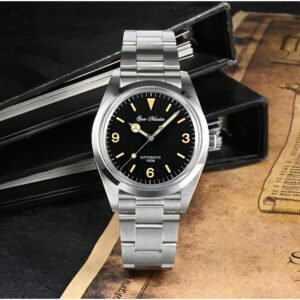 New Arrivals SAN MARTIN mechanical diving watch 100 meters waterproof explorer SN020-G with YN55A movement