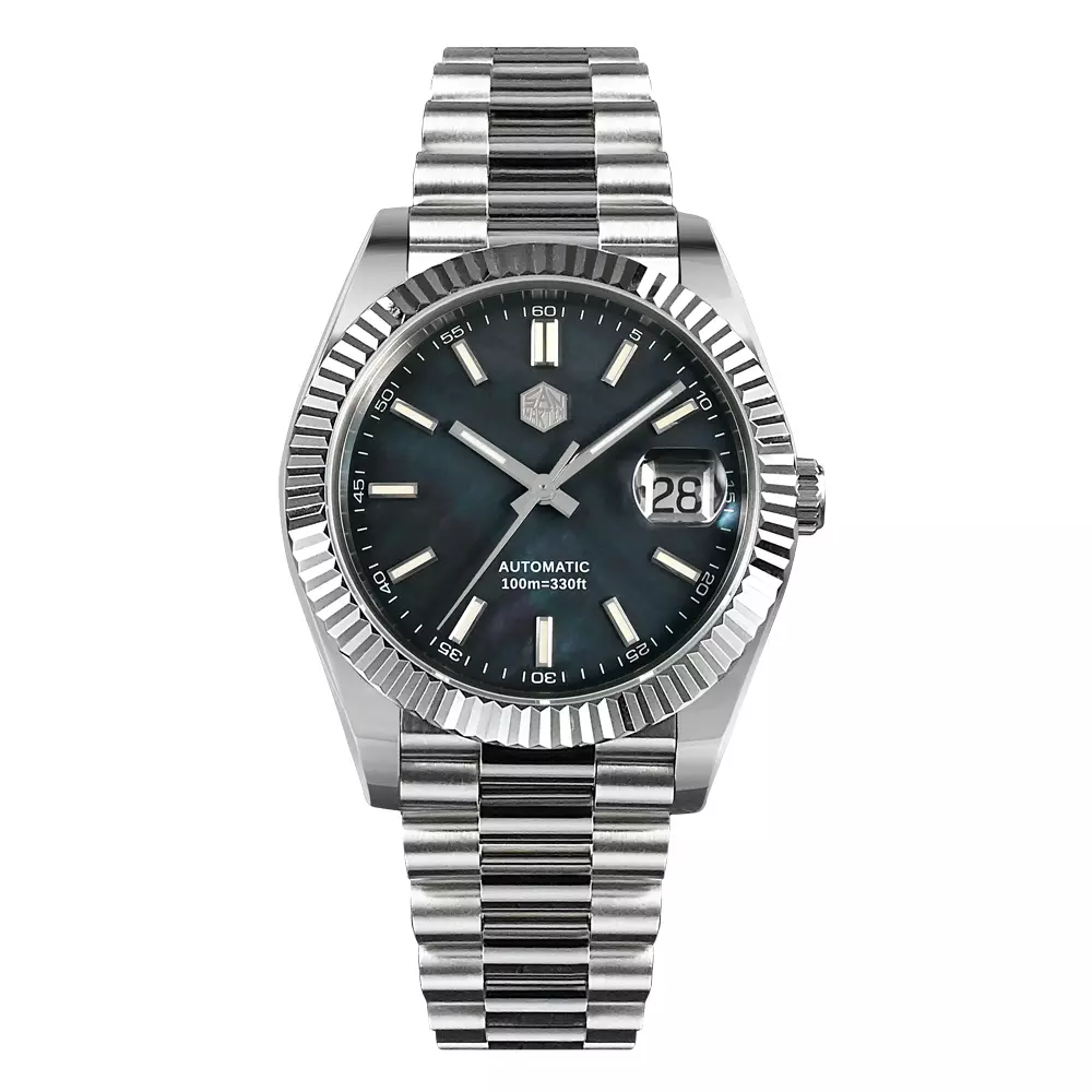 San Martin SN059-G-V2 Blue MOP Dial