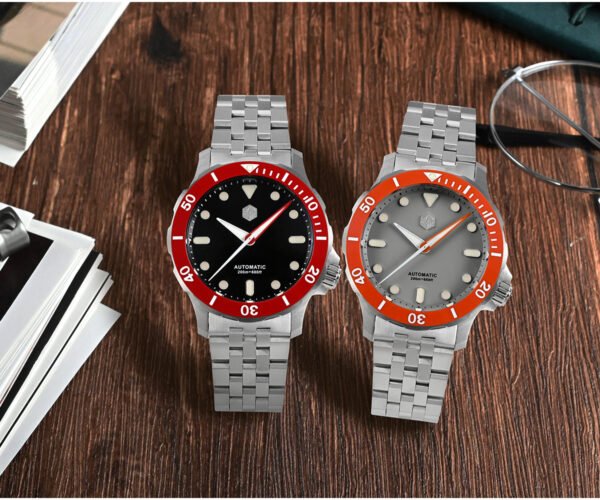 New Arrivals San Martin 40mm Original Design NH35 Dive Automatic Mechanical Watch With Sapphire and 20Bar Waterproof SN085-G
