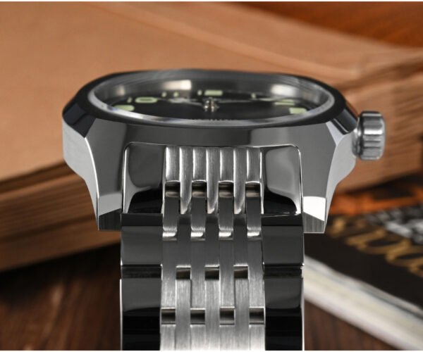 New Arrivals SAN MARTIN original 38mm mechanical watch 200 meters waterproof with stainless steel bracelet PT5000 and SW200 movement SN026-G-A