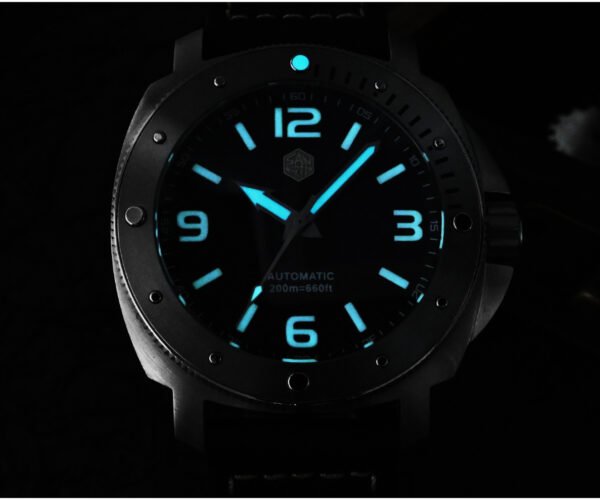 New Arrivals SAN MARTIN 43mm mechanical watch 200 meters waterproof Outdoor Military Style with Miyota 8215&8315 movement SN049-G