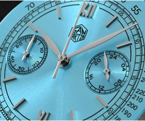 New Arrivals SAN MARTIN Men 38mm Fashion Luxury Quartz Chronograph 50m Waterproof with VK6430 quartz movement SN0101-G-JS-2