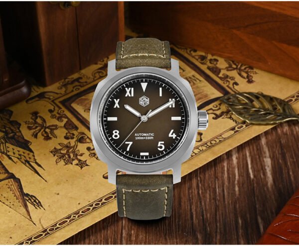 New Arrivals San Martin 40mm classic style dive watch with YN55 movement and 100m waterproof Automatic Mechanical Watch SN065-G