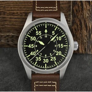 SN030 San Martin Titanium Pilot Watch Luminous Military Watch YN55 movement SN030-T2