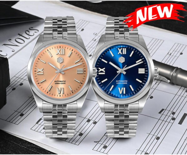 New Arrivals San Martin New 38.5mm Luxury Men Dress Watch YN55 Automatic Mechanical Watch SN050-G