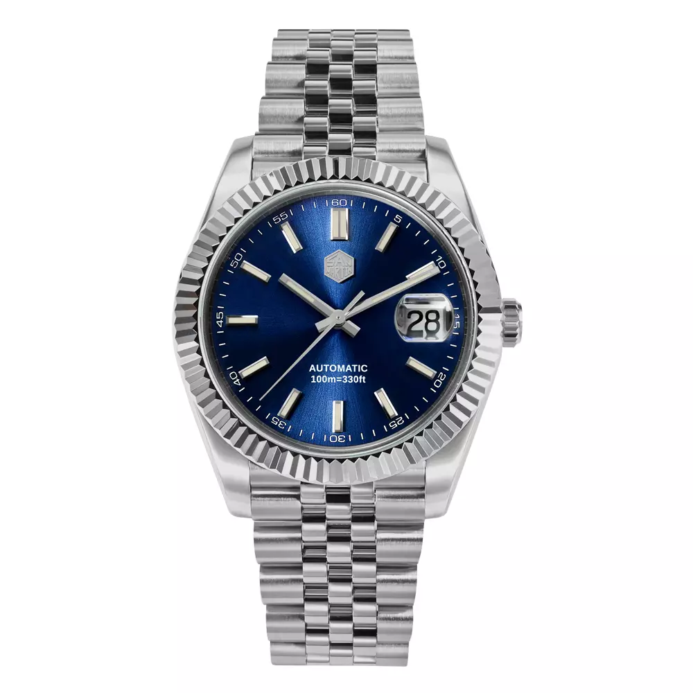 San Martin SN058-G Blue Sunburst Dial