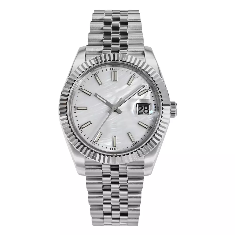 San Martin SN058-G White MOP Dial