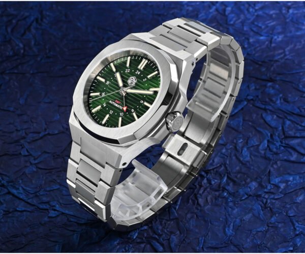 New Arrivals San Martin Watches New GMT 43mm mechanical GMT watch 100 meters waterproof HANGZHOU 6460 movement SN075-G-C
