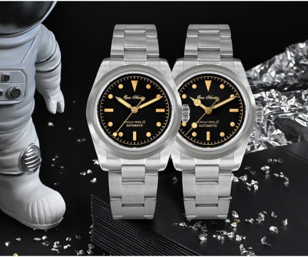 New Arrivals San Martin Watches 37mm Vintage Explore Series NH35 Automatic Mechanical Watch SN0106-G