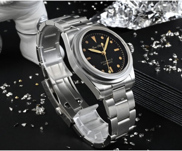 New Arrivals San Martin Watches 37mm Vintage Explore Series NH35 Automatic Mechanical Watch SN0106-G
