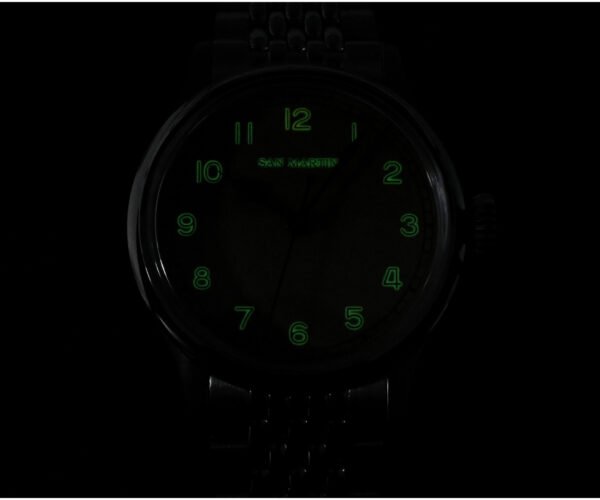 New Arrivals San Martin Watches 38.5MM Pilot Style Watch with NH35 movement C3 10Bar SN0105-G-NB