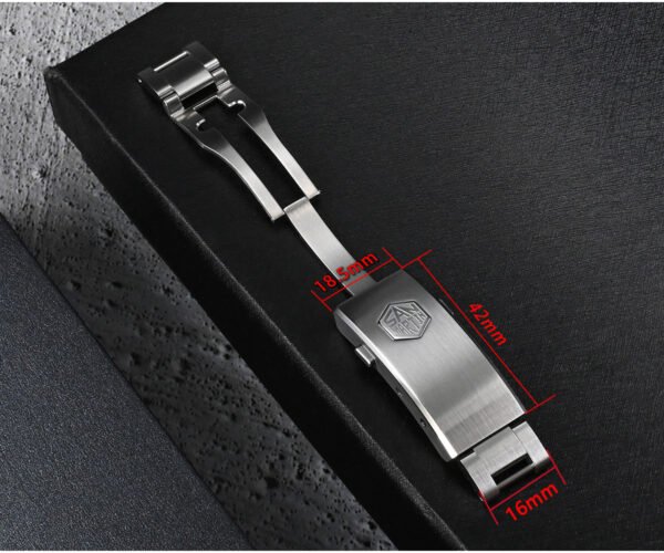 Accessories San Martin New Fly Adjustable Clasp Watch Parts Bracelet Clasp For 16mm Specified Model Buckle Folding Clasp Non-universal BK1642