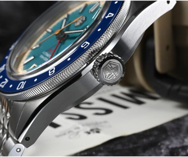 New Arrivals San Martin New Original Design Fashion GMT 39.5mm Men Sports Watch NH34 Automatic Mechanical Waterproof 100m SN0116-G-GMT