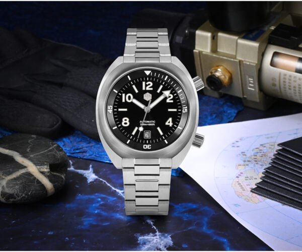 New Arrivals San Martin New 42MM YN55 MOVEENT Men’s Watch INSIDE Bezel Waterproof DIVE WATCH BGW9 LUME SN066-G