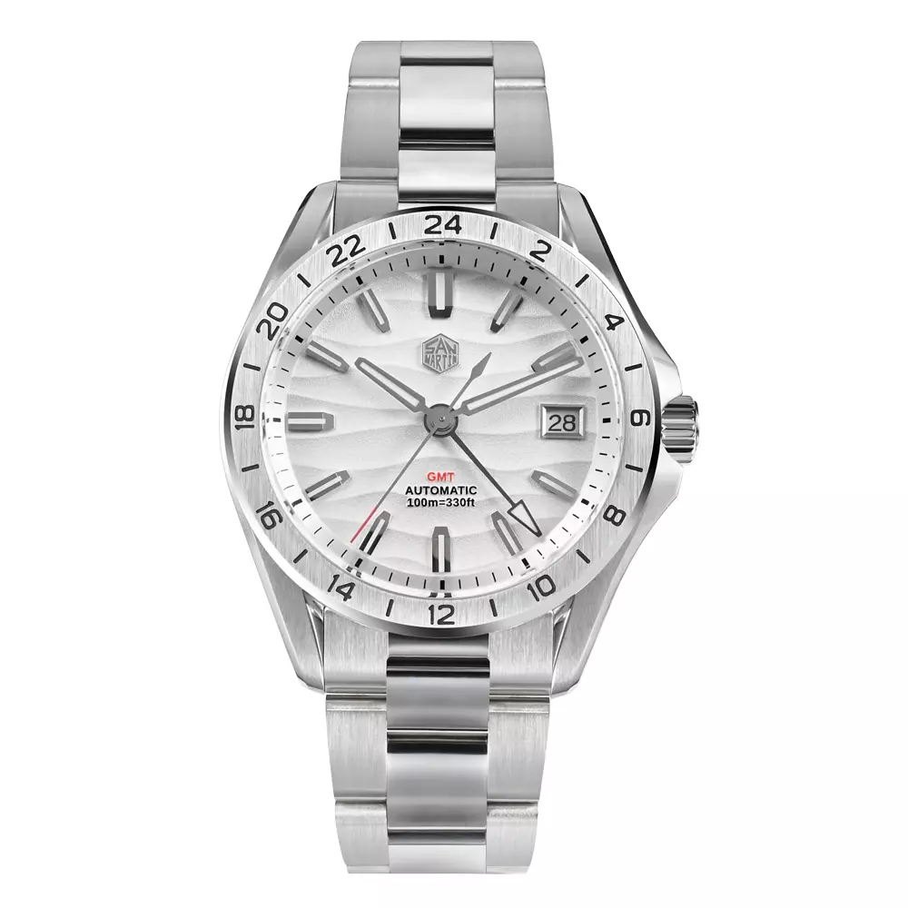 San Martin SN0129-G-GMT Desert Texture Dial