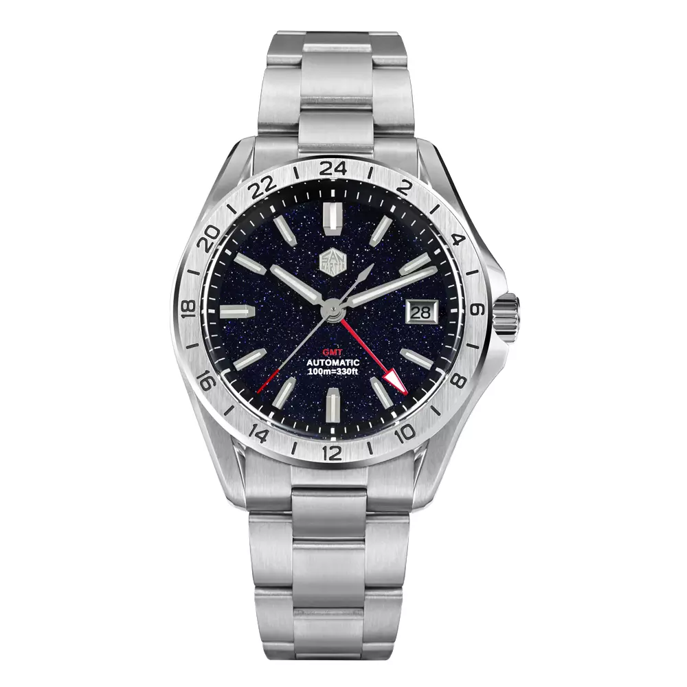San Martin SN0129-G-B Black Aventurine Dial