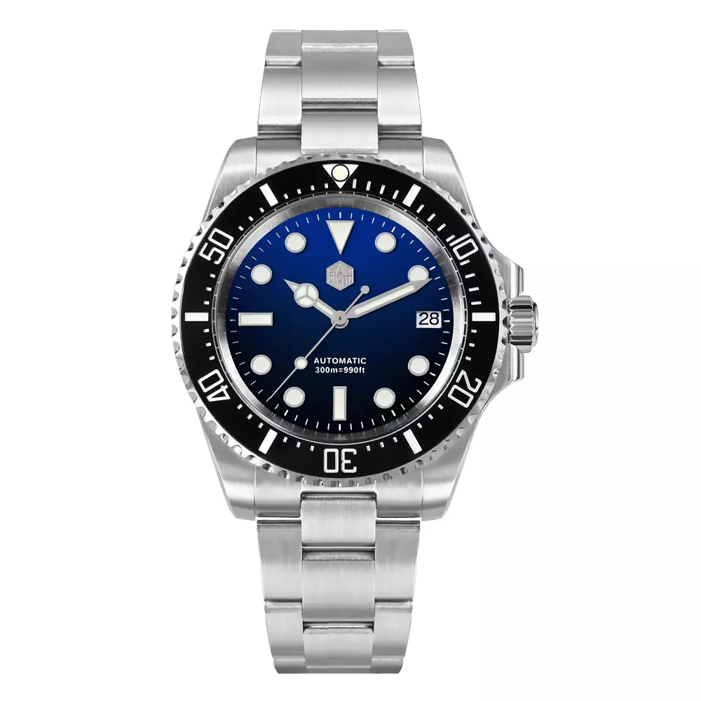 San Martin SN0111-G-A3 Black and Blue Gardient Dial