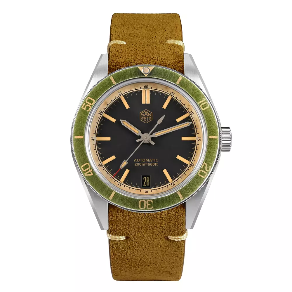 San Martin SN0116-B2 Green Bezel Insert