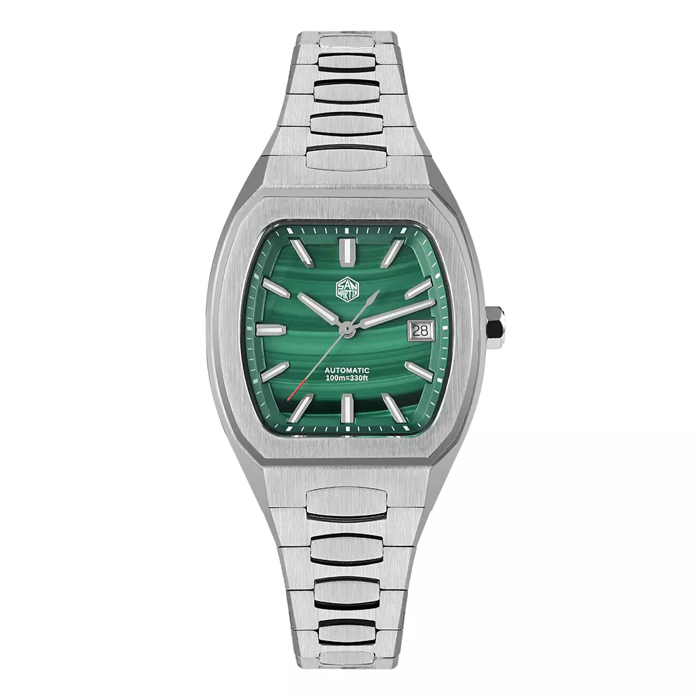 San Martin SN0145-G Green Malachite Dial