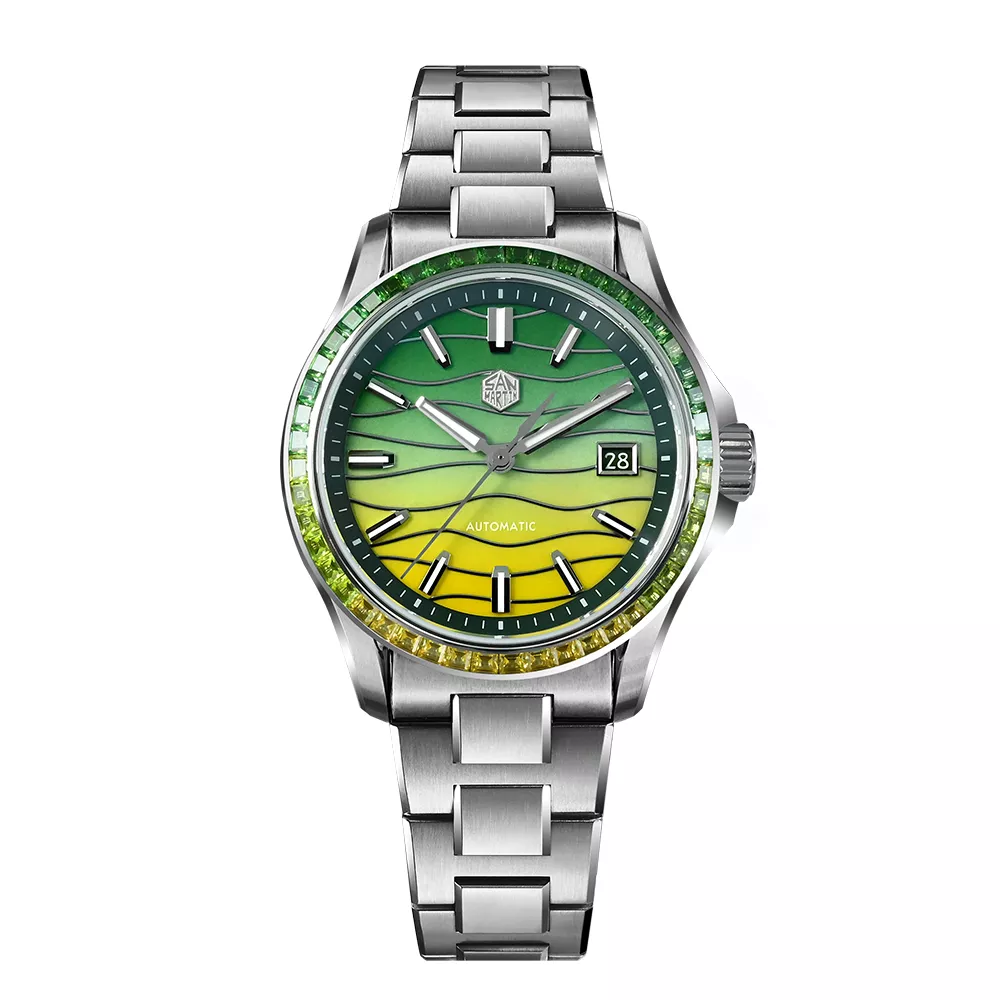 San Martin SN0150-A Green And Yellow MOP